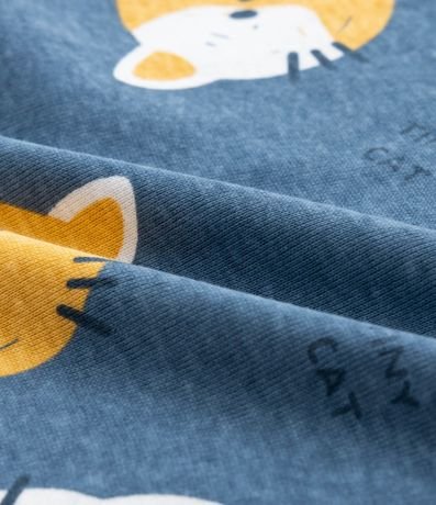 Body Infantil con Estampa Cara de Gatito - Talle RN a 18 meses 4