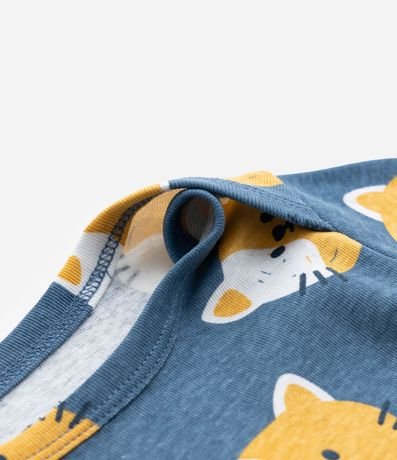 Body Infantil con Estampa Cara de Gatito - Talle RN a 18 meses 5