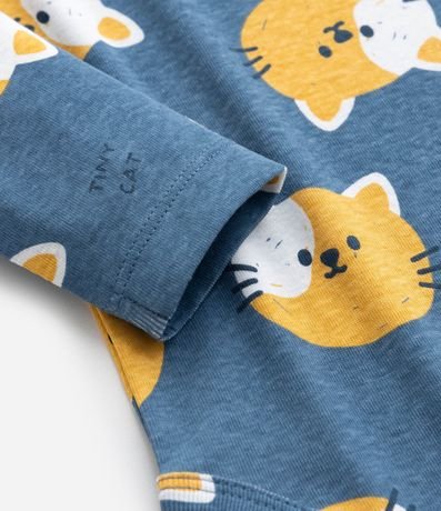Body Infantil con Estampa Cara de Gatito - Talle RN a 18 meses 6