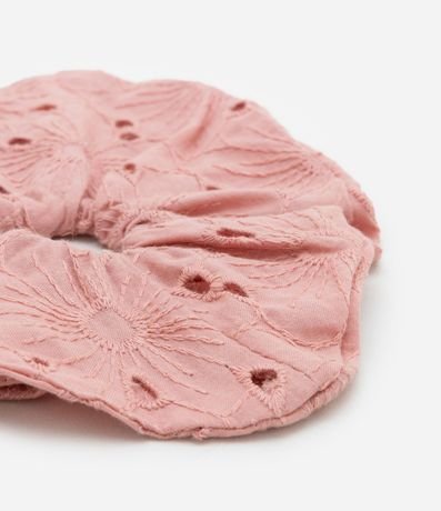 Scrunchie Infantil en Broderie Formato Corazón - Talle único 2