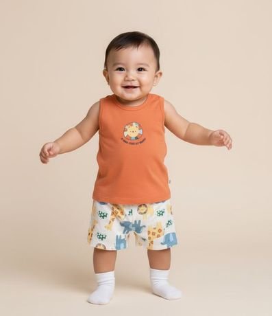 Conjunto Infantil con Estampa Animalitos - Talle 3 a 18 meses 1