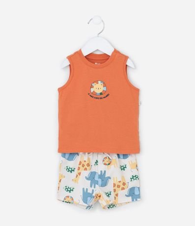 Conjunto Infantil con Estampa Animalitos - Talle 3 a 18 meses 3