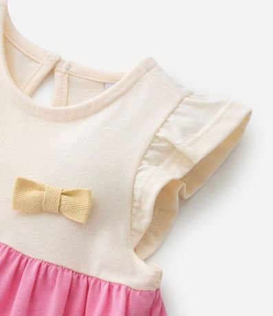 Vestido Infantil con Volados Maria y Moña - Talle 0 a 18 meses 5