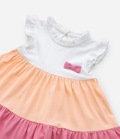 Vestido Marias Infantil con Moña Aplicado - Talle 0 a 18 meses 4