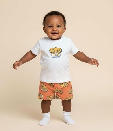 Conjunto en Microfibra con Estampa Rey Leon - Talle 3 a 18 Meses