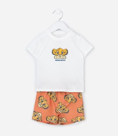 Conjunto en Microfibra con Estampa Rey Leon - Talle 3 a 18 Meses 2