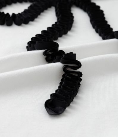 Remera en Algodón con Aplicación de Lazo Curve & Plus Size 6