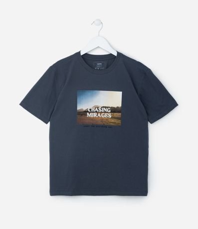 Remera Regular Infantil con Estampa Paisaje - Talle 5 a 14 años