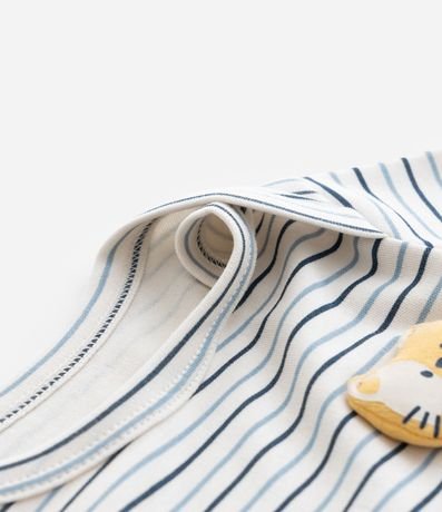 Body Infantil con Estampa Interactiva de Gatito - Talle 0 a 18 meses 5