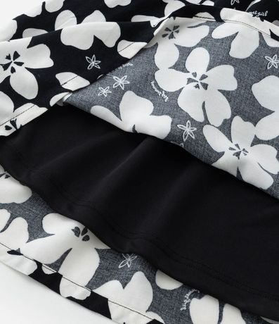 Vestido Infantil con Recorte y Estampa Floral - Talle 5 a 14 años 4