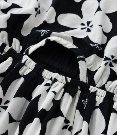 Vestido Infantil con Recorte y Estampa Floral - Talle 5 a 14 años 5