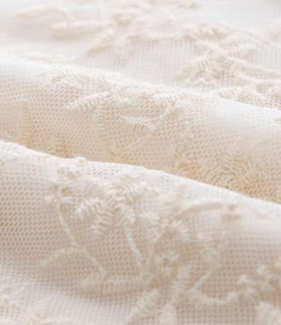 Blusa Cropped Infantil en Tule Bordado - Talle 5 a 14 años 4