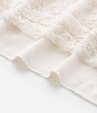 Blusa Cropped Infantil en Tule Bordado - Talle 5 a 14 años 5