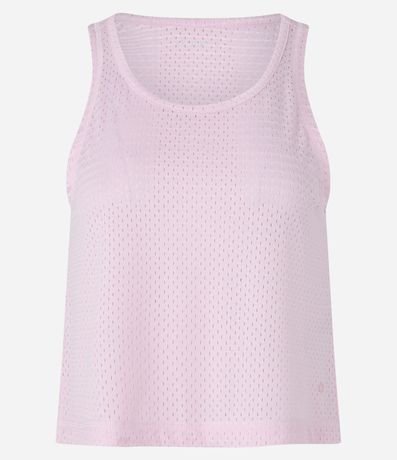 Musculosa Deportiva Perforada en Microfibra con Escote U 3