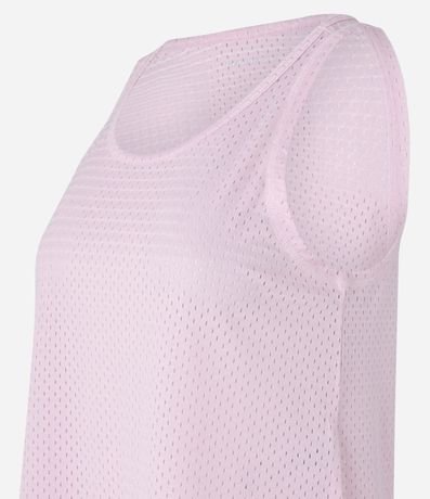 Musculosa Deportiva Perforada en Microfibra con Escote U 4