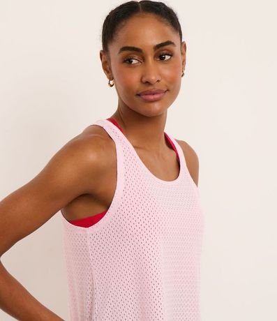 Musculosa Deportiva Perforada en Microfibra con Escote U 2