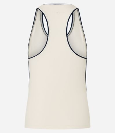 Musculosa Deportiva en Microfibra con Cuello Halter y Vieses Contrastantes 7