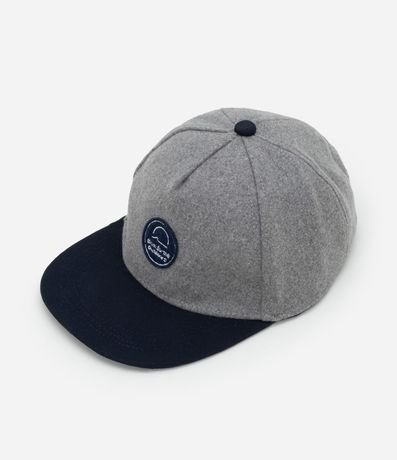 Gorra Aba Reta Infantil en Sarga con Bordado - Talle U