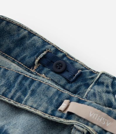 Pantalón Wide Leg Jeans con Bolsillos Cargo Curve & Plus Size 8