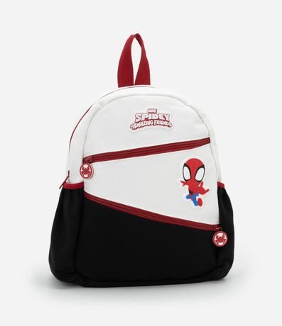 Mochila Infantil Bicolor con Estampa Hombre-Araña  Spidey -Talle único