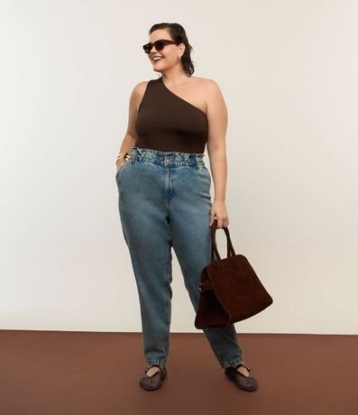 Pantalón de Jean Clochard con Lavado Dirty Curve & Plus Size