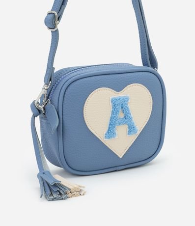 Bolsillo Infantil Transversal con Bordado Corazón - Talle único