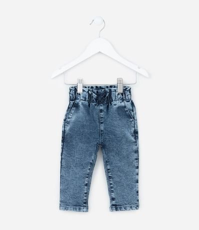 Pantalón Infantil en Jeans con Elástico en la Cintura - Talle 3 a 18 meses