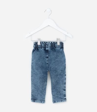 Pantalón Infantil en Jeans con Elástico en la Cintura - Talle 3 a 18 meses 2