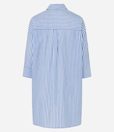 Salida de Playa Camisa en Voile Listrado 6