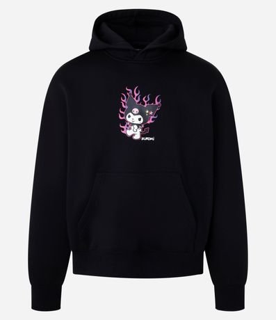 Saco Boxy en Fleece con Felpa con Estampa Kuromi 7