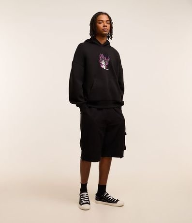 Saco Boxy en Fleece con Felpa con Estampa Kuromi 2