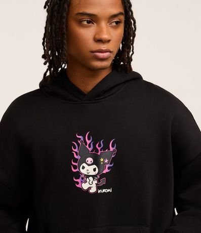 Saco Boxy en Fleece con Felpa con Estampa Kuromi 6