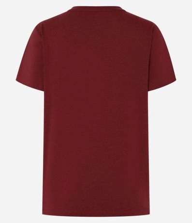 Blusa Alargada Básica en Algodón con Cuello Redondo y Manga Corta 5