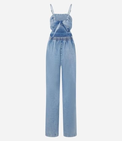 Mono Largo en Jeans con Abertura y Lazo en la Espalda 6