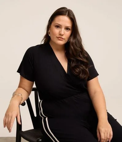 Mono en Viscosa con Escote Traspasado Curve & Plus Size 4