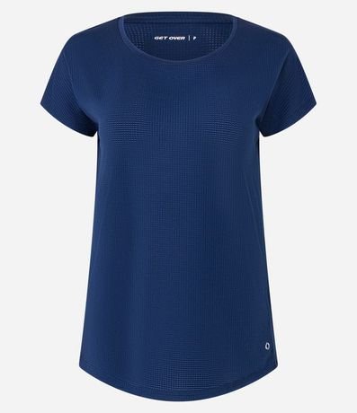 Remera en Microfibra con Escote Redondo