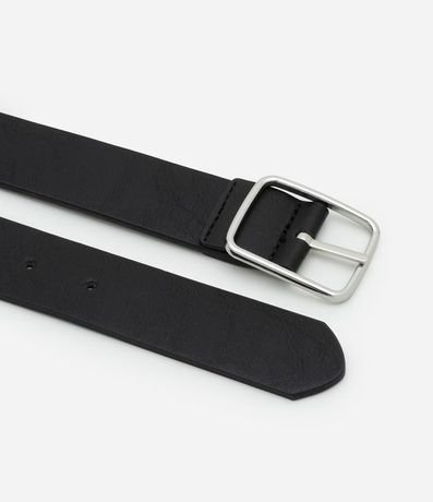 Cinturón en Material Sintético con Hebilla Fina 5