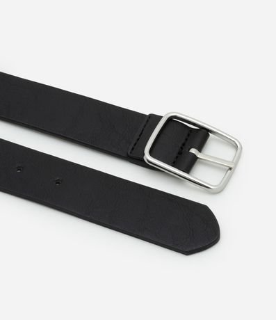 Cinturón en Material Sintético con Hebilla Fina 2