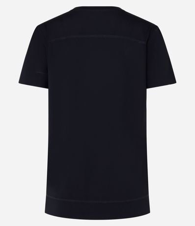 Remera Deportiva en Microfibra Agujerada con Bajo Mullet 7