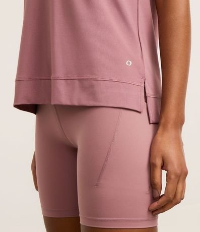 Remera Deportiva en Microfibra Agujerada con Bajo Mullet 5