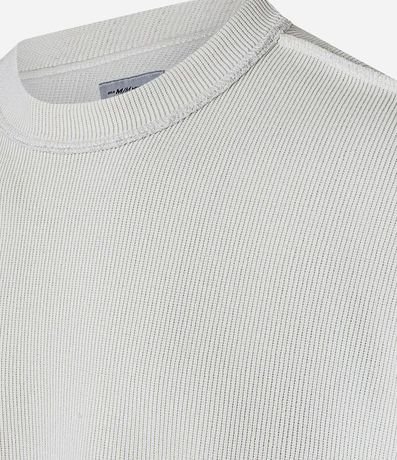 Remera Oversized en Algodón con Sisa Desplazada Acanalada 9