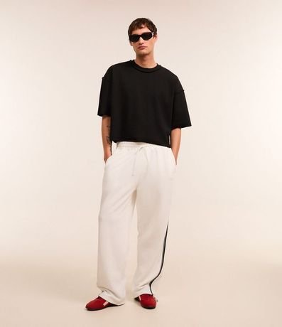 Remera Oversized en Algodón con Sisa Desplazada Acanalada 2