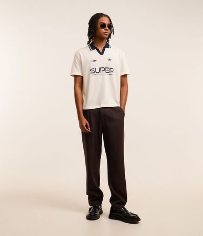 Remera Boxy Sportcore con Cuello Polo 2