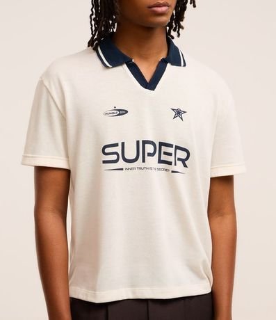 Remera Boxy Sportcore con Cuello Polo 3