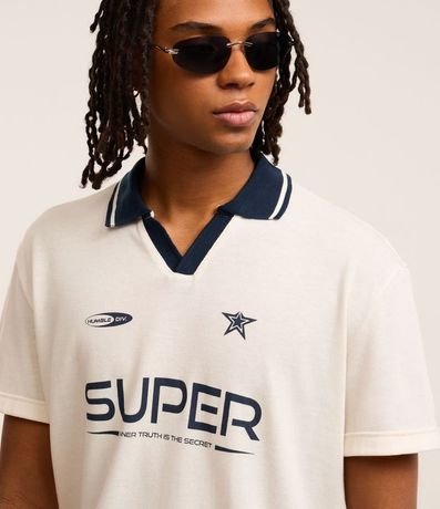 Remera Boxy Sportcore con Cuello Polo 4