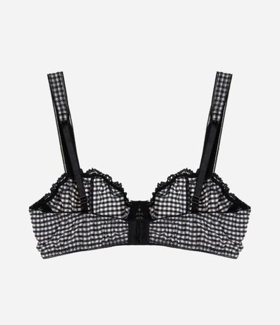 Soutien Base sin Copa con Aro y Estampa de Cuadros Vichy 4