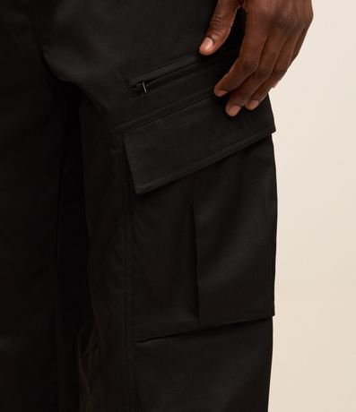 Pantalón Recto con Bolsillo Cargo 5