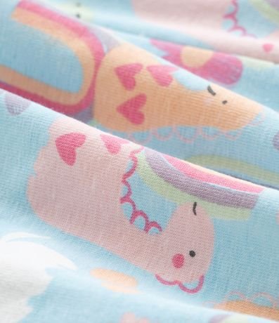 Enterito Infantil con Estampa Dinos y Unicórnios - Talle 0 a 18 meses 4