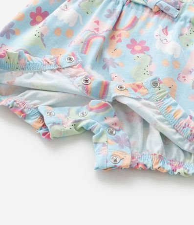 Enterito Infantil con Estampa Dinos y Unicórnios - Talle 0 a 18 meses 5