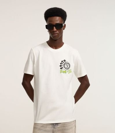 Remera Regular en Algodón con Estampa Blink 182